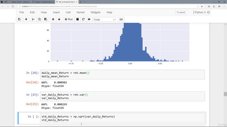 AlgorithmicTradingA-ZwithPythonandMachineLearning.18.11/10. Financial Data Analysis with Pandas  - an Introduction/7. Measuring Stock Performance with MEAN Returns and STD of Returns.mp4