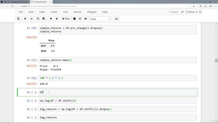 AlgorithmicTradingA-ZwithPythonandMachineLearning.18.11/10. Financial Data Analysis with Pandas  - an Introduction/11. Simple Returns vs. Log Returns.mp4